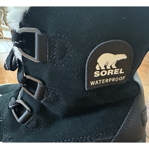 NEW Sorel Tivoli IV Waterproof Winter Leather Boot Black Women's Size 10.5 - Picture 4 of 10